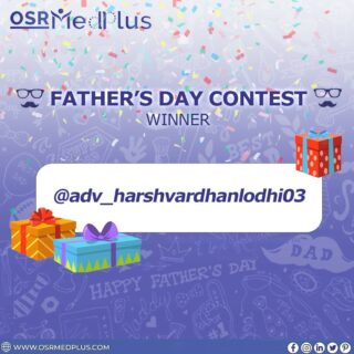 🏆 Congratulations @adv_harshvardhanlodhi03 
⁠
Harshvardhan Lodhi is the winner of our Father's Day Contest. 👏🏻
⁠
Thank you to everyone who participated in the contest, better luck next time!! 🤗

#osrmedplus #contestwinner #congratulations #winner #giveaway #giveawayindia #fatherdaycontest #fathersday #announcement #win #india