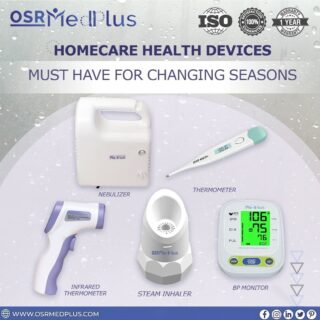 Here's an essential #health kit you must have during the changing season. 🌦️

We have got it all for your care at home. 🏠

Visit our website to know more about the products. Link in bio!
OR
📞 Contact - 9990118816

#osrmedplus #nebulizer #digitalthermometer #infraredthermometer #steaminhaler #bpmonitor #medical #homecaredevice #healthcare #healthproducts