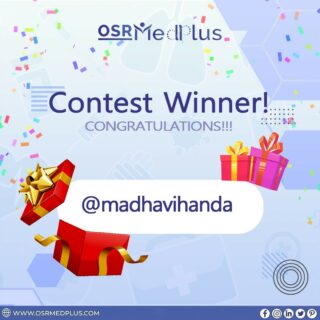 #contestwinnerannouncemnet 🎁🥳

A very warm and hearty #Congratulations to the #Winner - @madhavihanda of the Contest. 😃

All the luck to the future OsrMedplus #Contests Fan. 🤞🏻

#osrmedplus #contestwinner #contest #competition #osrmedpluscontest2022 #announcements #win #giveaway #contestgiveaway #contest #contestgram #healthcontest