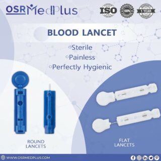 Blood Lancet is available in Flat and Round. 🩸

Easy-to-handle with innovative design provides a better way to quickly and comfortably obtain blood samples. 

📞For bulk orders contact - 9990118816 
Or
🌐Visit the link in the bio!

#osrmedplus #sterile #painless #hygenic #bloodlancet #blood #bloodsamples #lancingdevice #medical #medicalequipment #healthcare #hospital #hospitaldevice #health #healthylifestyle